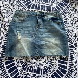 altard state mini denim skirt